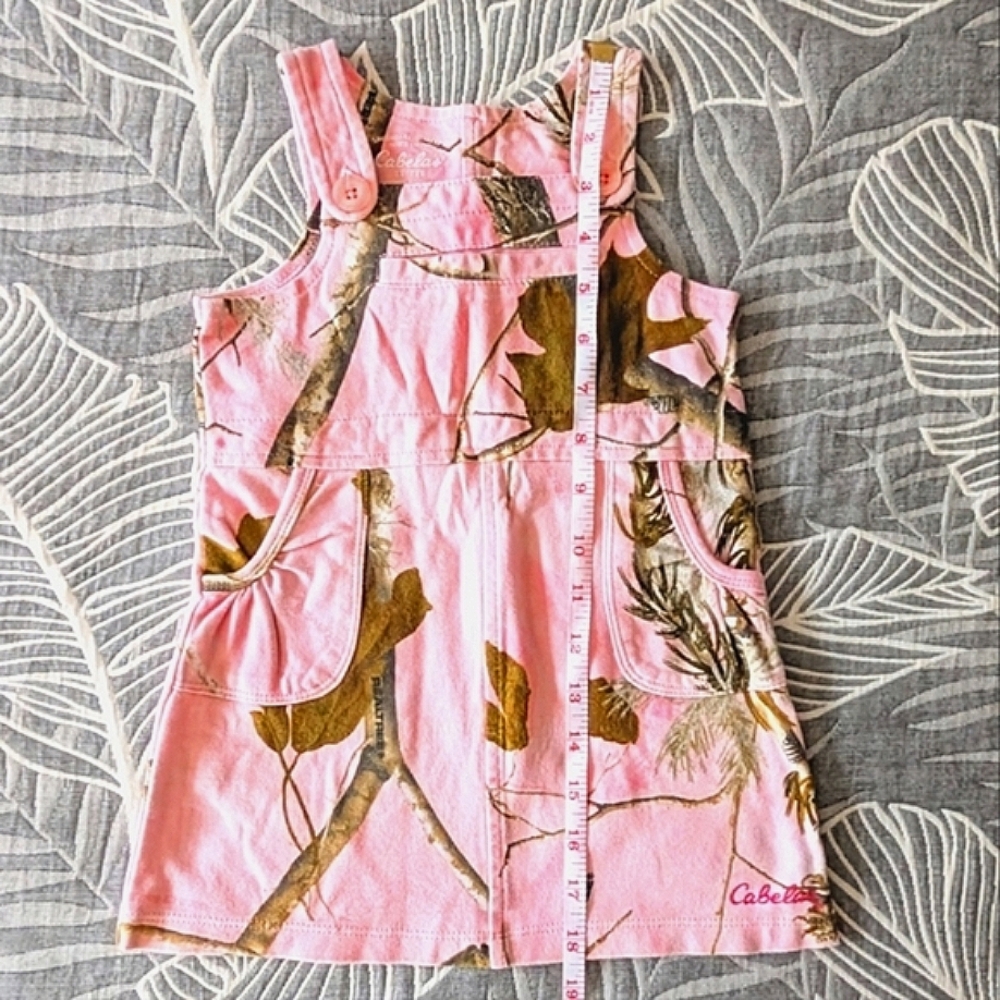 SALE ✨ 3/$25 Cabela's Baby Toddler Girl Cotton Vintage Floral Dress Overalls